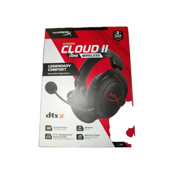 HyperX Cloud II Core Wireless Gaming PC Headset (Black) CL005